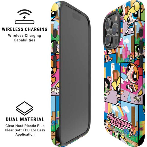 Cartoon Network Powerpuff Girls Patches iPhone 16 Pro Max Magsafe Impact Case