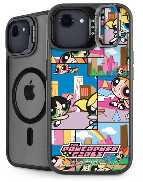 Cartoon Network Powerpuff Girls Patches iPhone 16e Kickstand Case