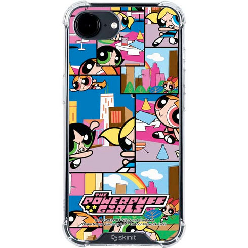 Cartoon Network Powerpuff Girls Patches iPhone 16e Clear Case