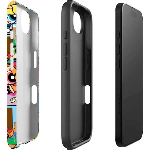 Cartoon Network Powerpuff Girls Patches iPhone 16e Impact Case