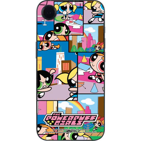 Cartoon Network Powerpuff Girls Patches iPhone 16e Skin