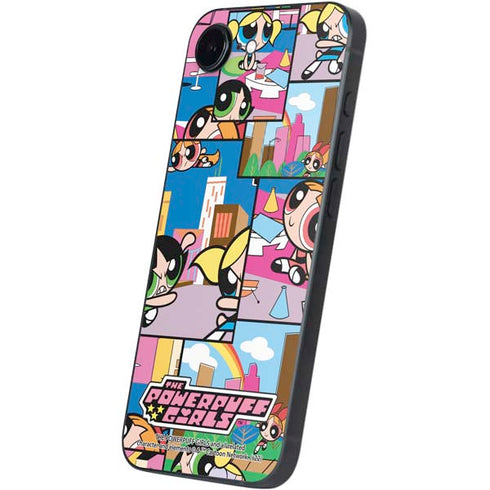 Cartoon Network Powerpuff Girls Patches iPhone 16e Skin
