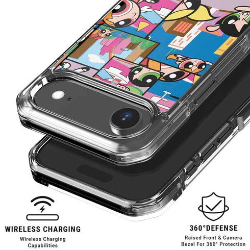 Cartoon Network Powerpuff Girls Patches iPhone 17 Air Clear Case