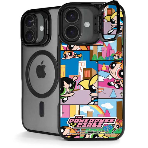 Cartoon Network Powerpuff Girls Patches iPhone 17 Kickstand Case