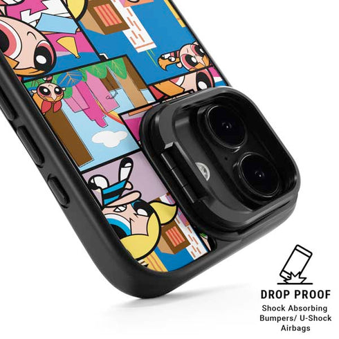 Cartoon Network Powerpuff Girls Patches iPhone 17 Kickstand Case