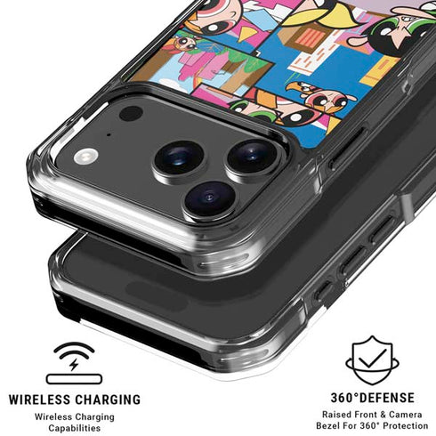 Cartoon Network Powerpuff Girls Patches iPhone 17 Pro Max Clear Case