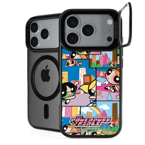 Cartoon Network Powerpuff Girls Patches iPhone 17 Pro Max Kickstand Case