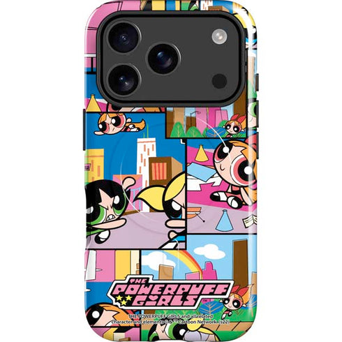 Cartoon Network Powerpuff Girls Patches iPhone 17 Pro Max Magsafe Impact Case