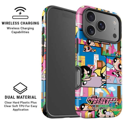 Cartoon Network Powerpuff Girls Patches iPhone 17 Pro Max Magsafe Impact Case