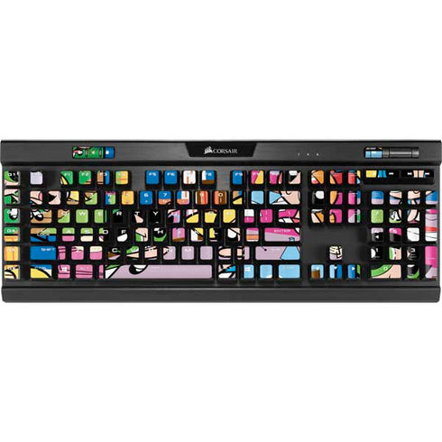 Cartoon Network Powerpuff Girls Patches K95 RGB PLATINUM Mechanical Gaming Keyboard Skin