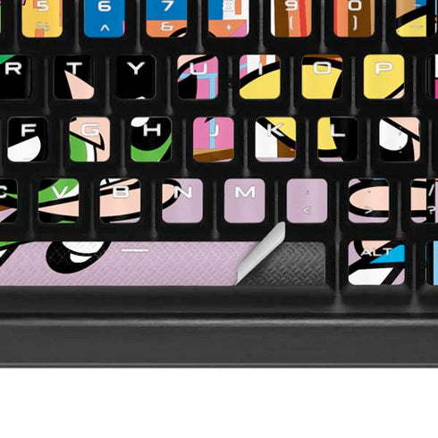 Cartoon Network Powerpuff Girls Patches K95 RGB PLATINUM Mechanical Gaming Keyboard Skin