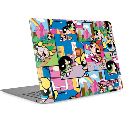 Cartoon Network Powerpuff Girls Patches Apple MacBook Air Skin