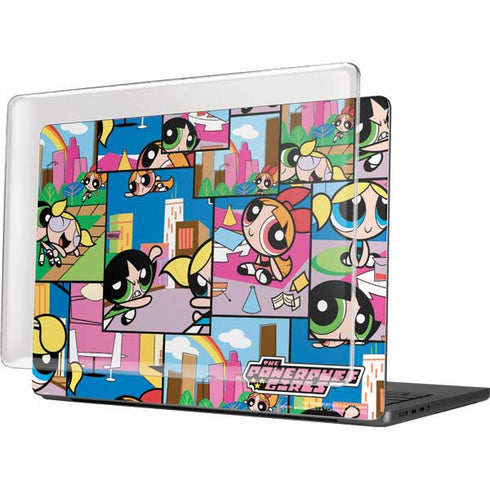 Cartoon Network Powerpuff Girls Patches MacBook Pro 14in (2021-24) Case plus Skin
