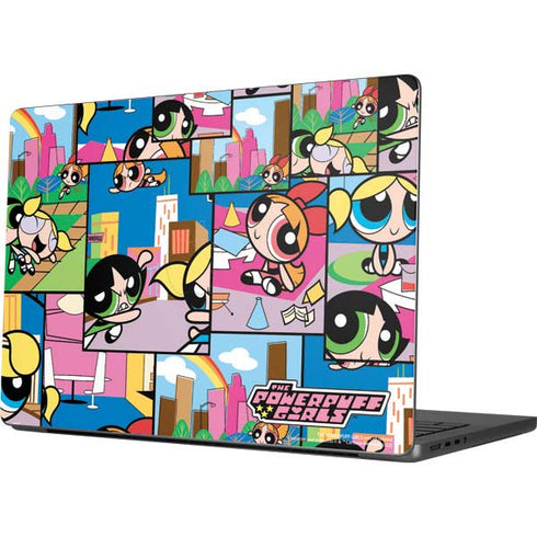 Cartoon Network Powerpuff Girls Patches Apple MacBook Pro 14-inch Skin