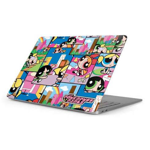 Cartoon Network Powerpuff Girls Patches Apple MacBook Pro 16-inch Skin