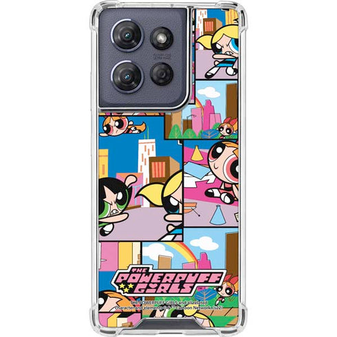 Cartoon Network Powerpuff Girls Patches Moto G Play 5G (2025) Clear Case