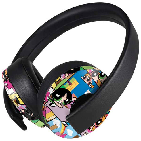 Cartoon Network Powerpuff Girls Patches PlayStation 4 Gold Wireless Headset Skin