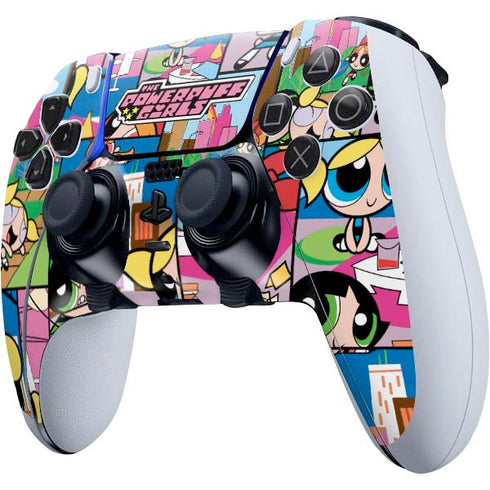 Cartoon Network Powerpuff Girls Patches PS5 DualSense Edge Pro Controller Skin