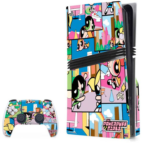 Cartoon Network Powerpuff Girls Patches PS5 Pro Disk Bundle Skin