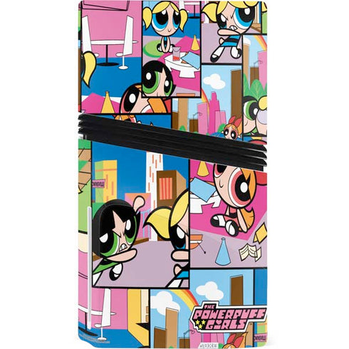 Cartoon Network Powerpuff Girls Patches PS5 Pro Disk Console Skin