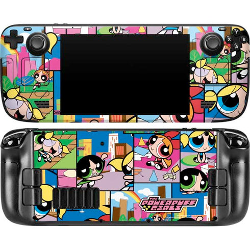 Cartoon Network Powerpuff Girls Patches Steam Deck Handheld Gaming Computer Skin