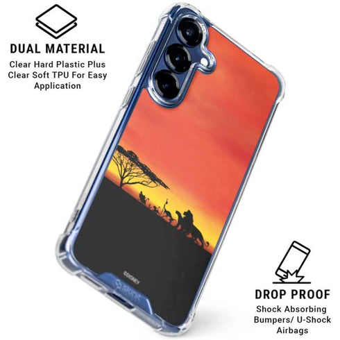 Disney The Lion King Pride Rock Crew Galaxy S25 FE Clear Case