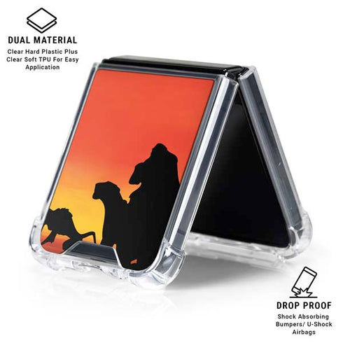 Disney The Lion King Pride Rock Crew Galaxy Z Flip6 Clear Case