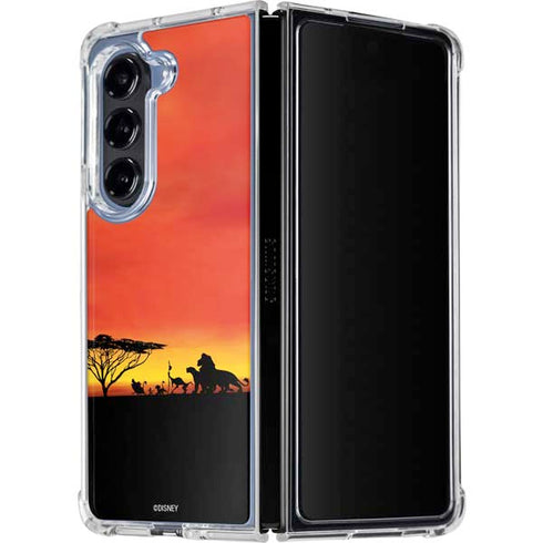 Disney The Lion King Pride Rock Crew Galaxy Z Fold5 5G Clear Case