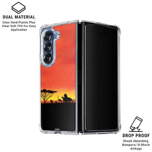 Disney The Lion King Pride Rock Crew Galaxy Z Fold6 Clear Case