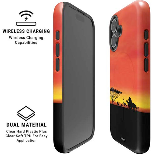 Disney The Lion King Pride Rock Crew iPhone 16 Magsafe Impact Case