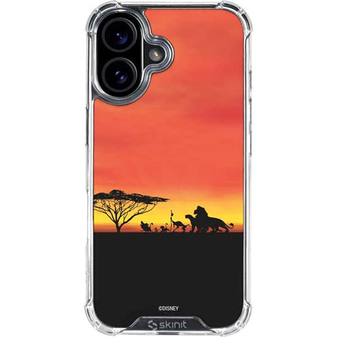 Disney The Lion King Pride Rock Crew iPhone 16 Plus Clear Case