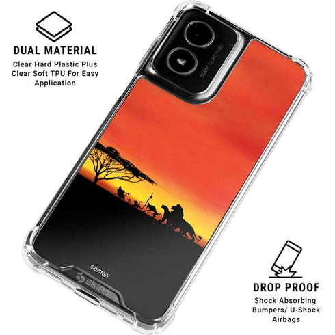 Disney The Lion King Pride Rock Crew Moto G Power 5G (2024) Clear Case