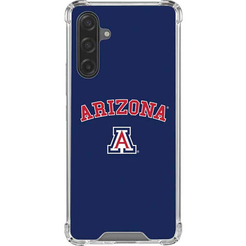 University of Arizona Primary Logo Blue Galaxy A17 Clear Case