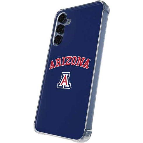 University of Arizona Primary Logo Blue Galaxy A35 5G Clear Case