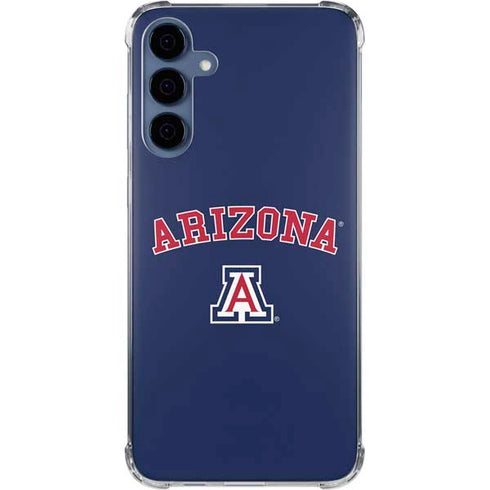 University of Arizona Primary Logo Blue Galaxy A55 5G Clear Case
