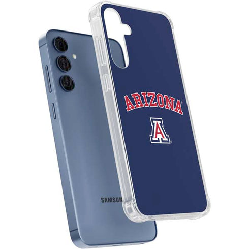 University of Arizona Primary Logo Blue Galaxy A55 5G Clear Case