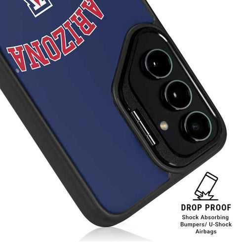 University of Arizona Primary Logo Blue Galaxy S25 Kickstand Case