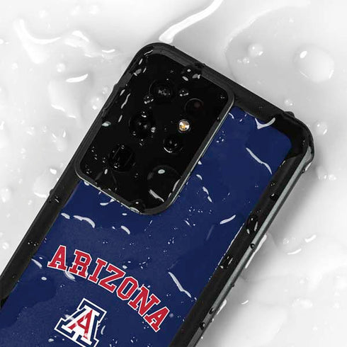University of Arizona Primary Logo Blue Galaxy S24 Ultra Waterproof Case