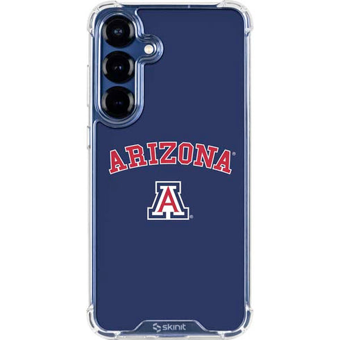 University of Arizona Primary Logo Blue Galaxy S25 Plus Clear Case