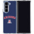 University of Arizona Primary Logo Blue Galaxy Z Fold5 5G Clear Case