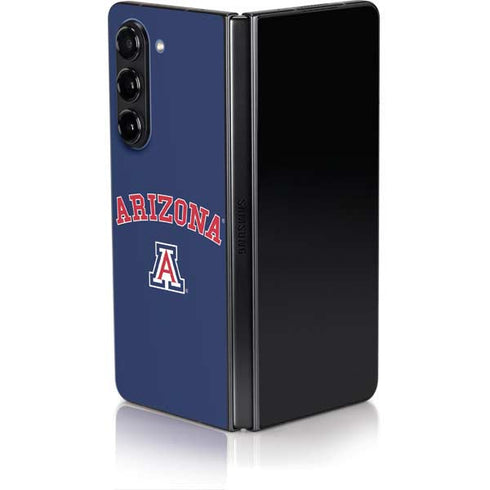 University of Arizona Primary Logo Blue Galaxy Z Fold5 5G Skin