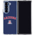 University of Arizona Primary Logo Blue Galaxy Z Fold6 Clear Case