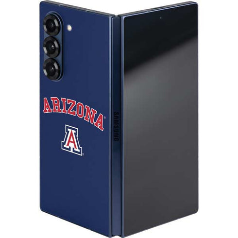 University of Arizona Primary Logo Blue Galaxy Z Fold6 Skin