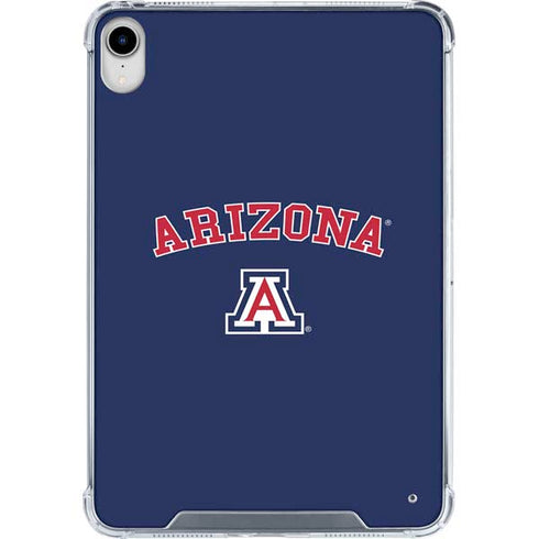 University of Arizona Primary Logo Blue iPad 11th Gen (2025) Clear Case