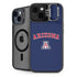 University of Arizona Primary Logo Blue iPhone 14 Kickstand Case