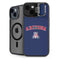 University of Arizona Primary Logo Blue iPhone 14 Plus Kickstand Case