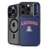 University of Arizona Primary Logo Blue iPhone 14 Pro Kickstand Case