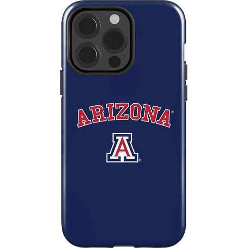 University of Arizona Primary Logo Blue iPhone 15 Pro Impact Case