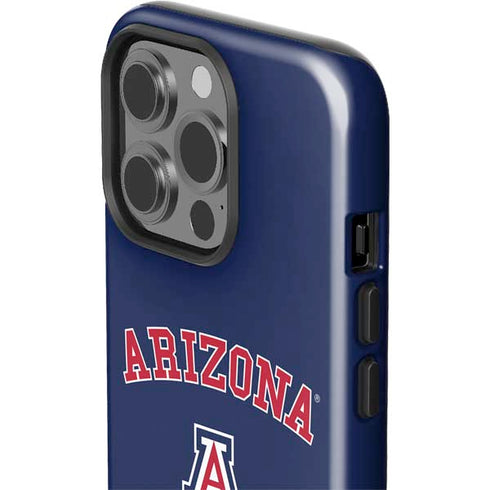 University of Arizona Primary Logo Blue iPhone 15 Pro Impact Case