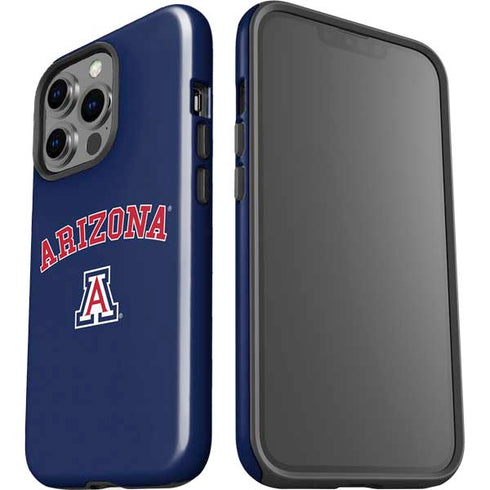 University of Arizona Primary Logo Blue iPhone 15 Pro Impact Case